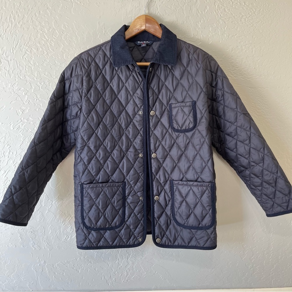 Brooks Brothers Navy Blue Quilted Barn Jacket